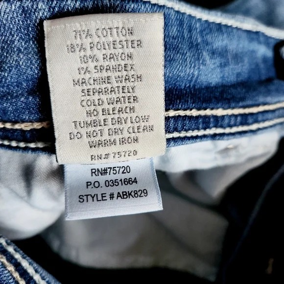 BKE Payton Jeans Mid Rise 29 Measures 34/26 Stone Wash - Picture 8 of 8